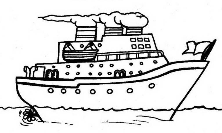 轮船的简笔画 轮船的简笔画简单漂亮