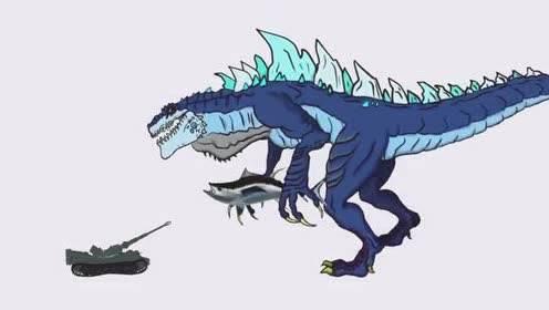 哥斯拉简笔画 哥斯拉简笔画图片大全