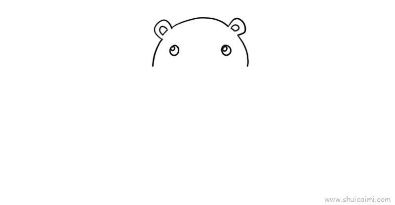 河马儿童画怎么画 河马简笔画简单