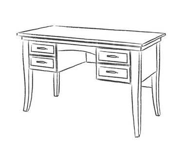 书桌简笔画 书桌简笔画简单又漂亮