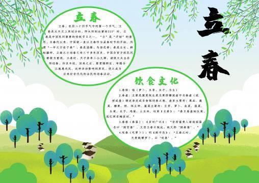 立春手抄报简单又漂亮 立春手抄报简单又漂亮小学生