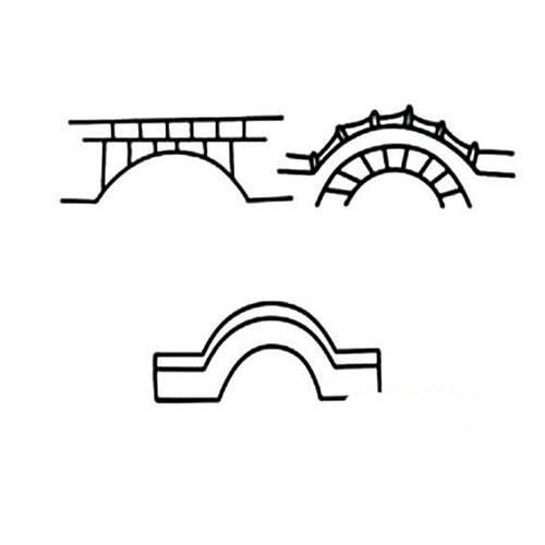 拱桥简笔画 拱桥简笔画图片