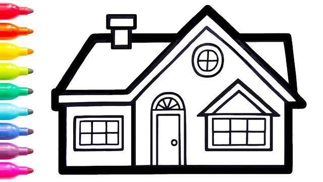 房子简笔画大全图片 幼儿房子简笔画大全图片