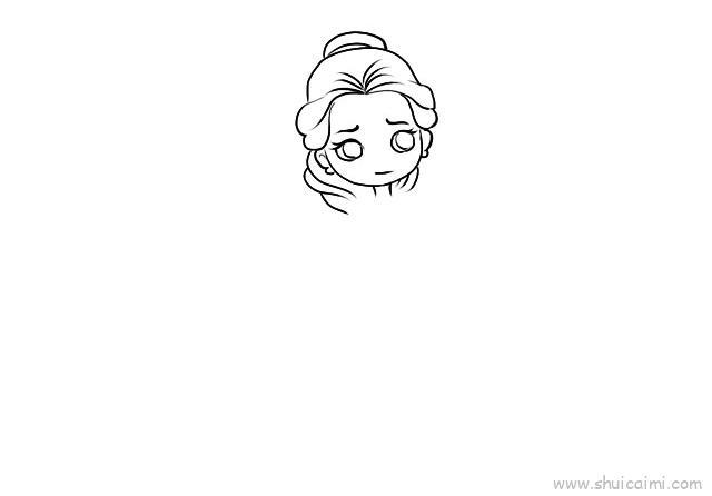 贝尔公主儿童画怎么画 贝尔公主简笔画顺序