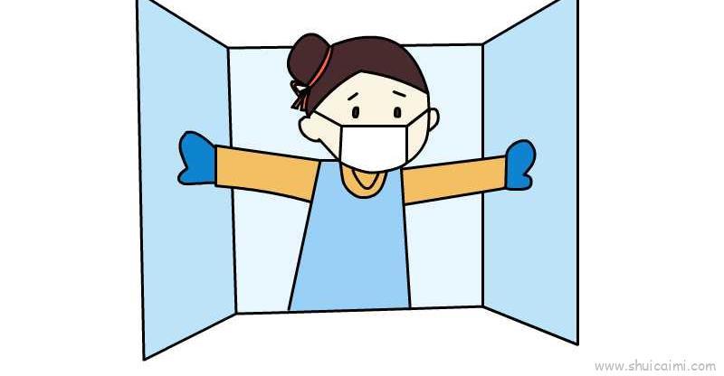 预防肺炎儿童画怎么画 预防肺炎简笔画好看