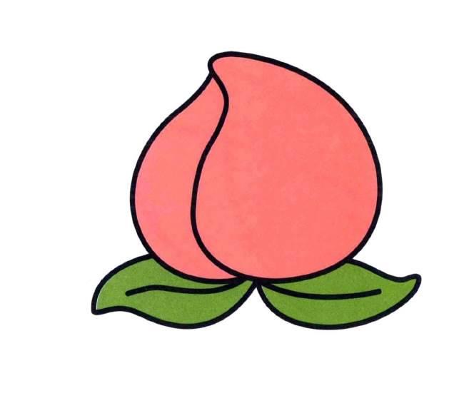 水蜜桃简笔画 水蜜桃简笔画图片