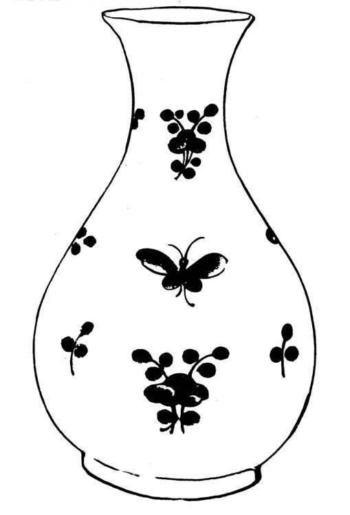 花瓶简笔画 花瓶简笔画彩色