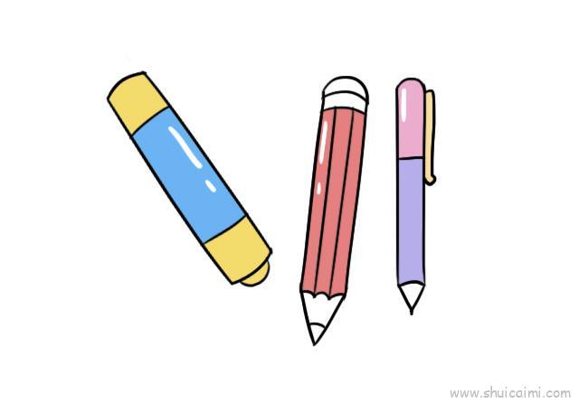 笔儿童画怎么画 笔简笔画好看