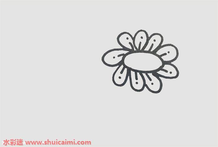 美丽花园怎么画 美丽花园简笔画图片带颜色