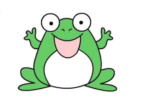 简笔画青蛙 青蛙简笔画带颜色