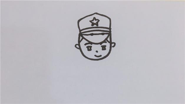 军人动漫简笔画怎么画 军人动漫简笔画画法
