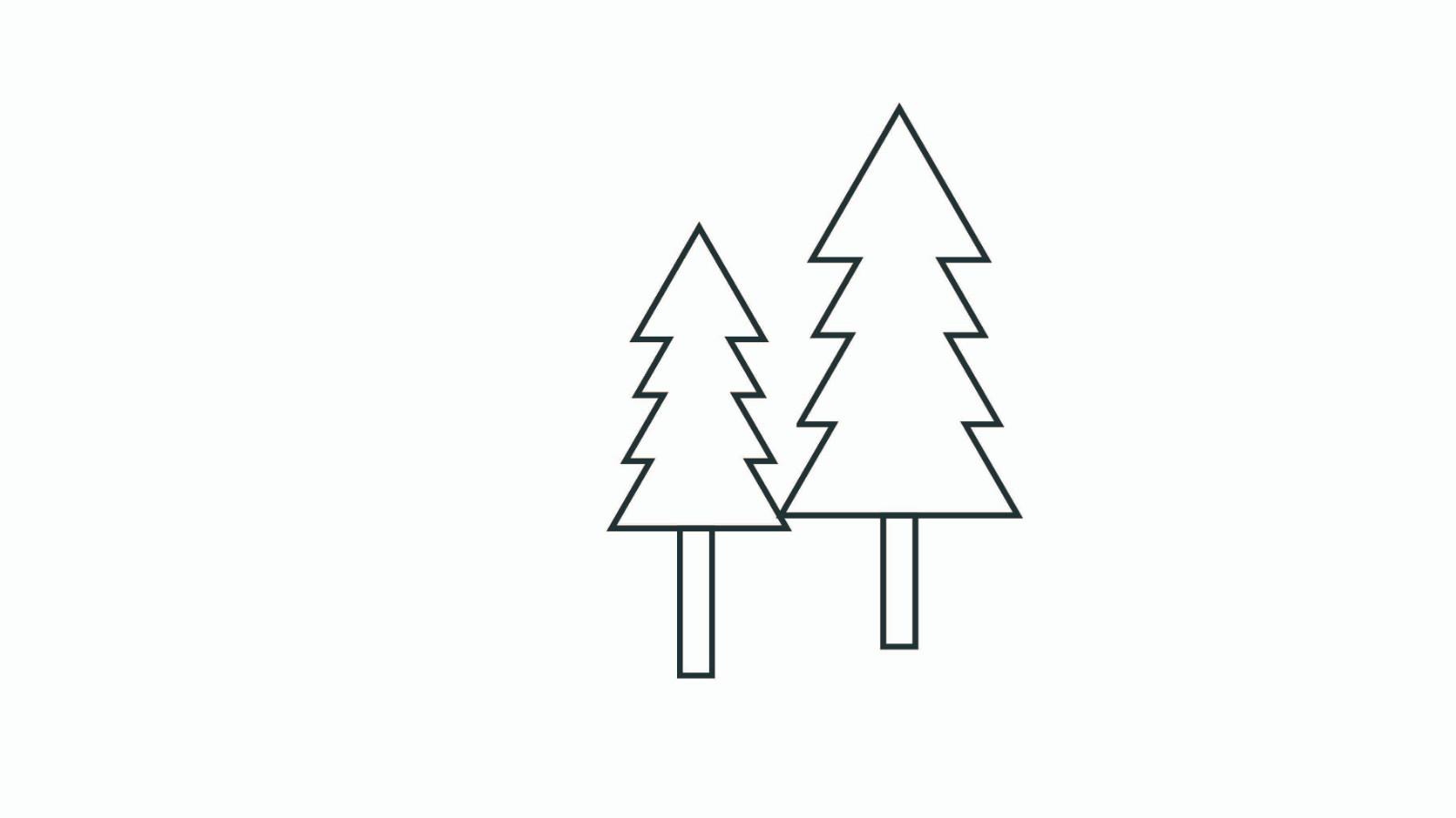 树林简笔画怎么画 树林简笔画图片大全