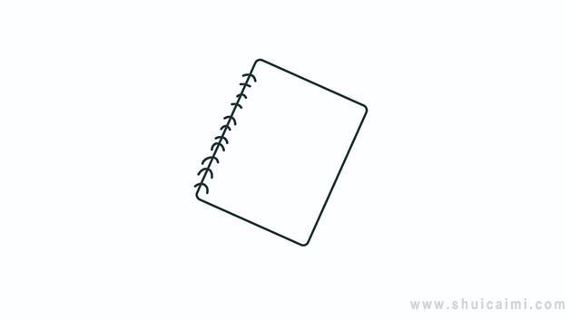 情侣日记本简笔画怎么画 情侣日记本简笔画步骤