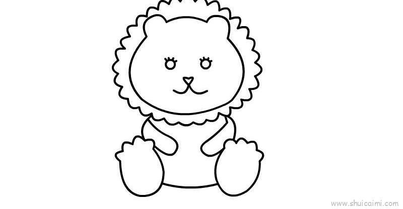 小狮子儿童画怎么画 小狮子简笔画好看