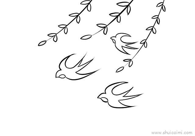 春天来了儿童画怎么画 春天来了简笔画好看