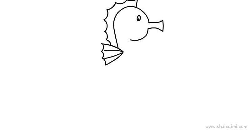 海马儿童画怎么画 海马简笔画简单又好看