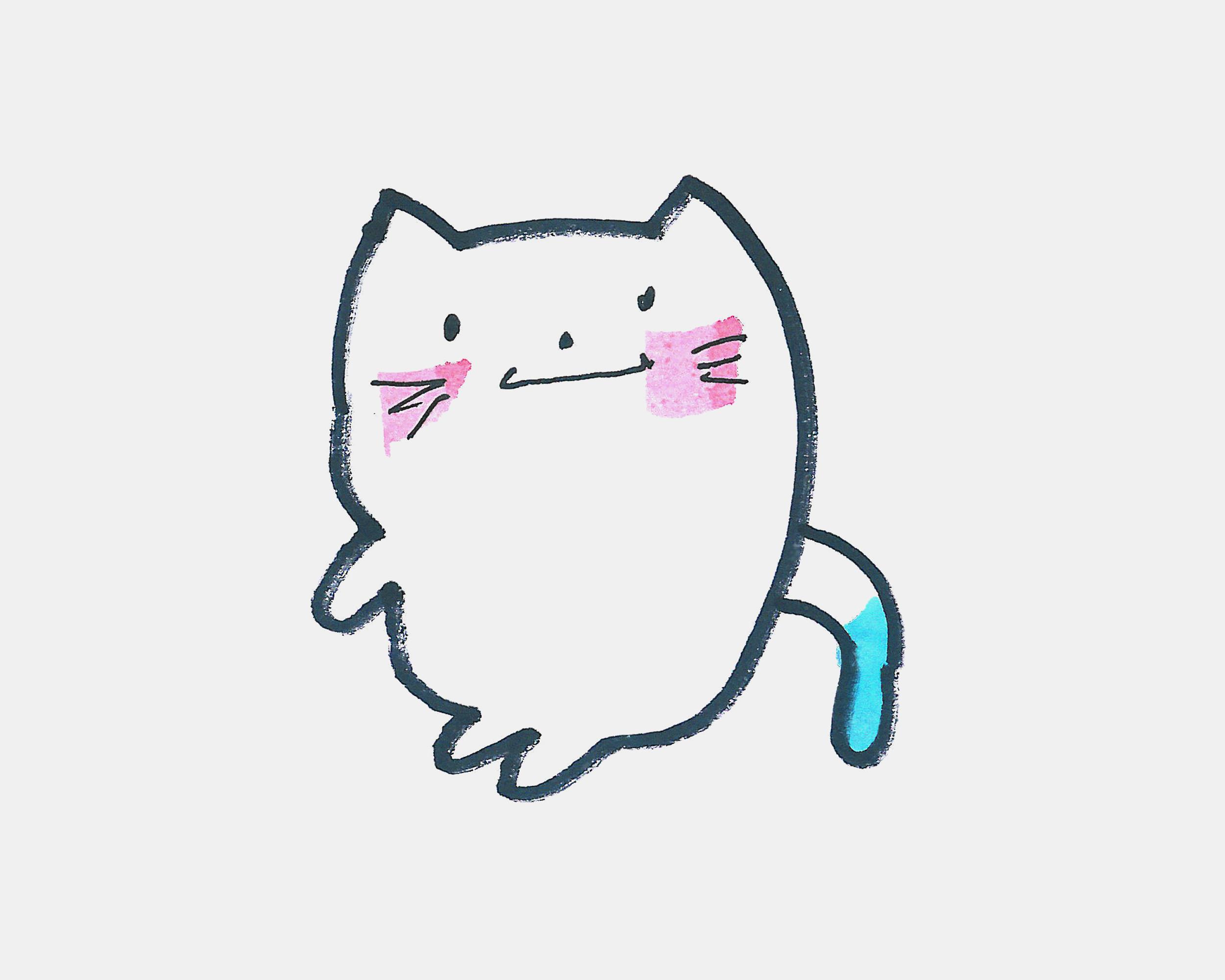 可爱的小猫咪怎么画简笔画图片大全 小猫简笔画可爱小猫简笔画