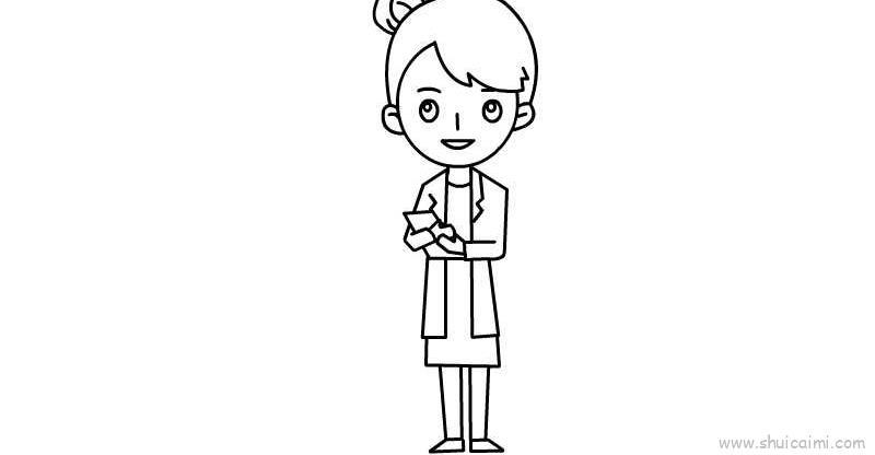 女医生儿童画怎么画 女医生简笔画简单