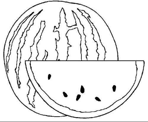 西瓜怎么画简笔画 切开的西瓜怎么画简笔画
