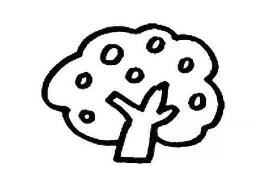 果树简笔画 果树简笔画彩色