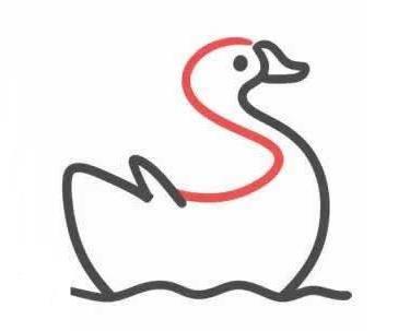 白天鹅简笔画 白天鹅简笔画简单又漂亮