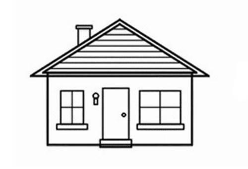 简笔画房子 简笔画房子图片带颜色