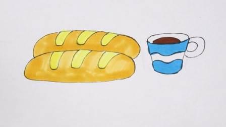 面包简笔画 面包简笔画彩色
