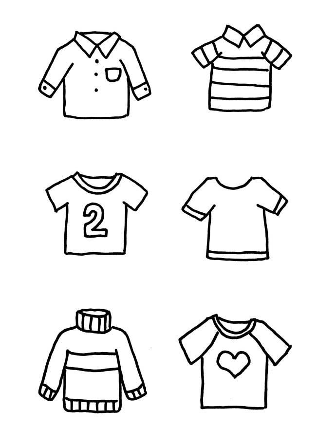 叠衣服简笔画 叠衣服简笔画儿童画
