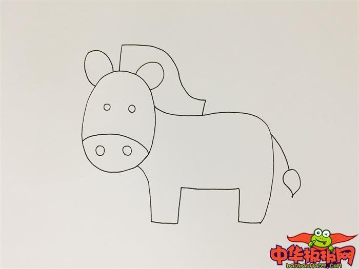 斑马图怎么画 斑马图简笔画简单彩色
