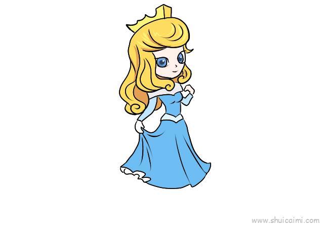 睡美人儿童画怎么画 睡美人简笔画简单
