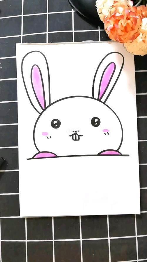 兔子图片简笔画 兔子图片简笔画彩色颜色