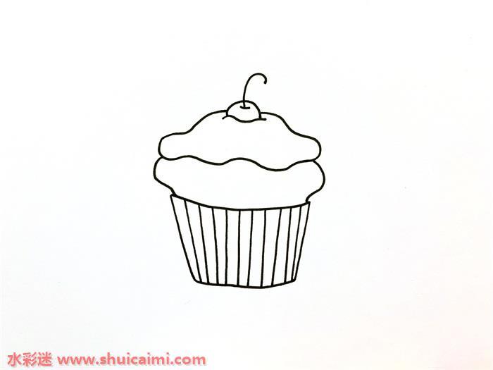 QQ红包蛋糕怎么画 蛋糕简笔画简单好看带颜色