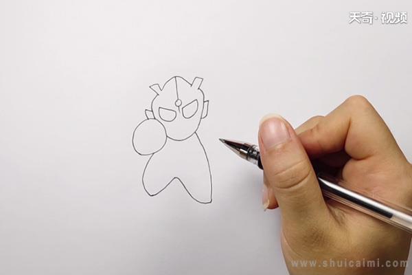赛罗奥特曼简笔画怎么画 赛罗奥特曼简笔画图片