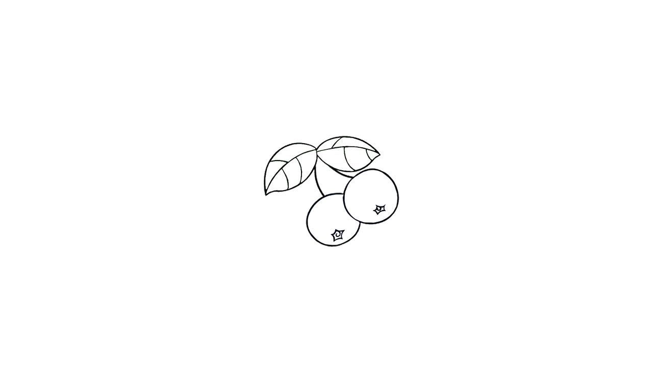 蓝莓简笔画怎么画 蓝莓简笔画步骤