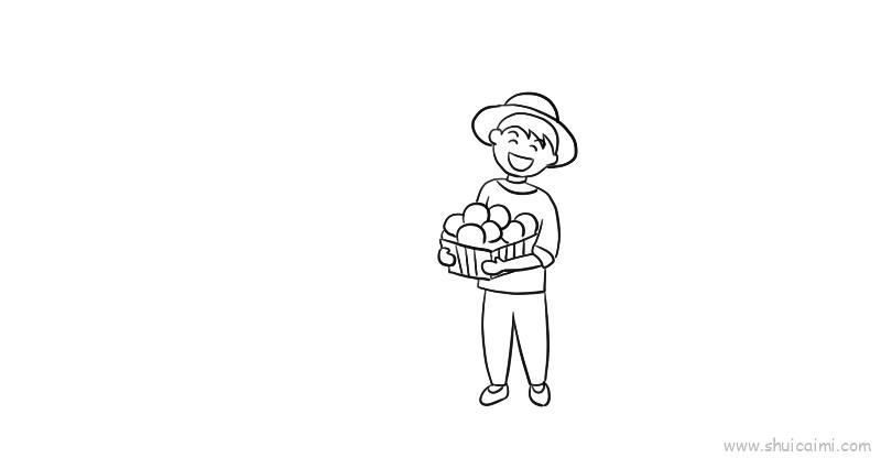 丰收儿童画怎么画 丰收简笔画顺序