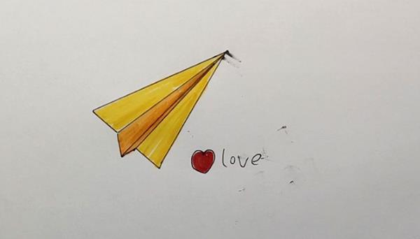纸飞机简笔画怎么画 纸飞机简笔画画法