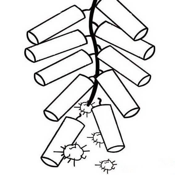 鞭炮灯笼图片简笔画 鞭炮灯笼图片简笔画大全