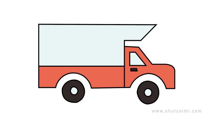 货车简笔画怎么画 货车简笔画顺序