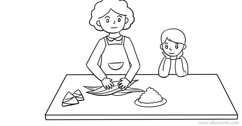 端午节儿童画怎么画 端午节教程简笔画步骤