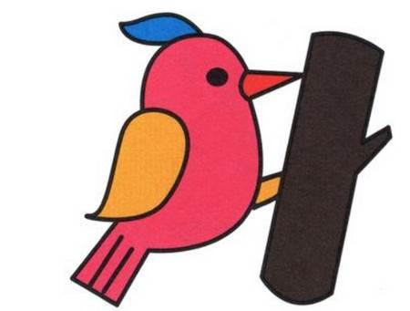 啄木鸟简笔画 啄木鸟简笔画图片