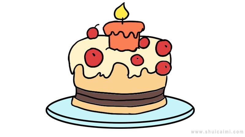 生日蛋糕简笔画怎么画 生日蛋糕简笔画简单又好看