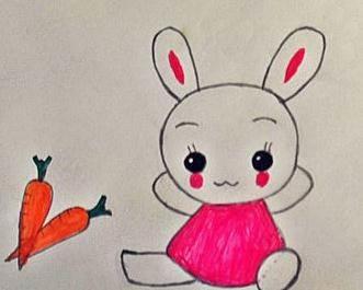 画小白兔简笔画 儿童画小白兔简笔画