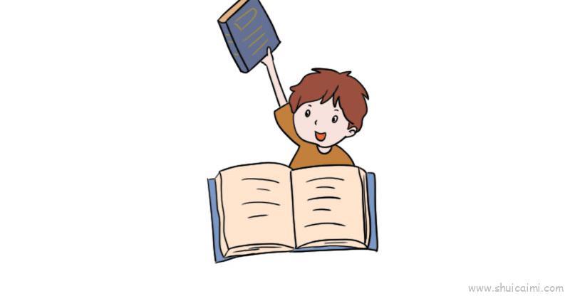 书儿童画怎么画 书简笔画图片