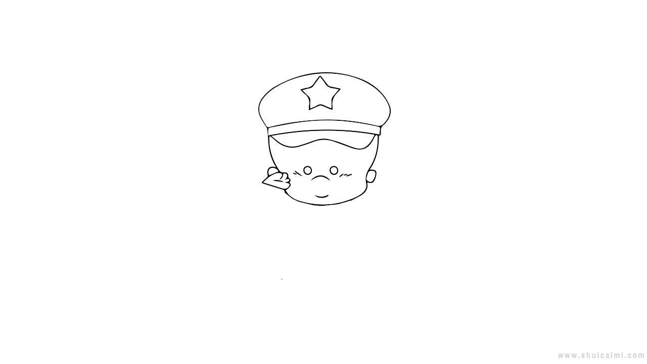 小军人简笔画怎么画 小军人简笔画好看