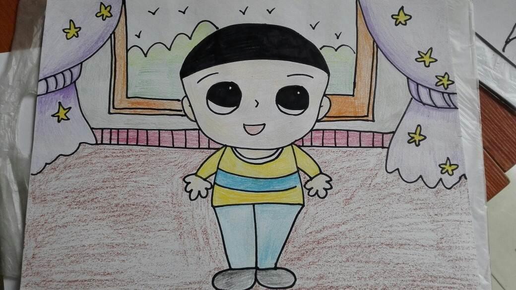 大头儿子简笔画 大头儿子简笔画简单又漂亮