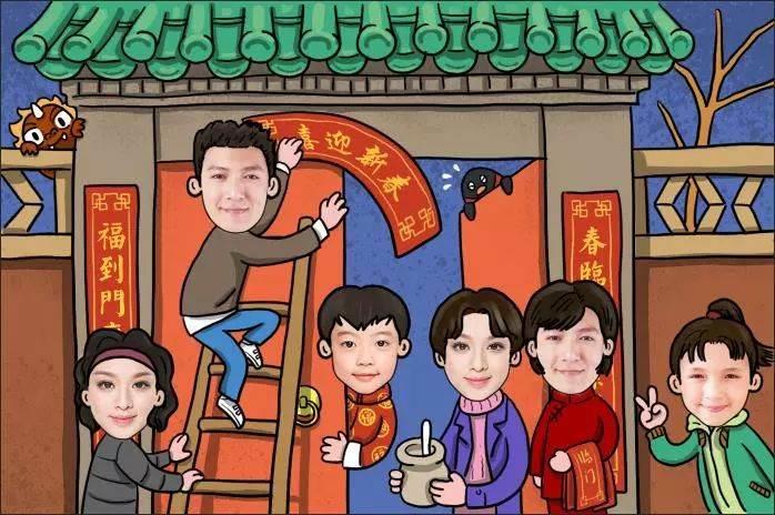 过年全家福儿童画怎么画 过年全家福儿童