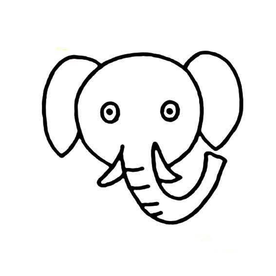 大象简笔画图片大全可爱 大象简笔画图片大全可爱图片