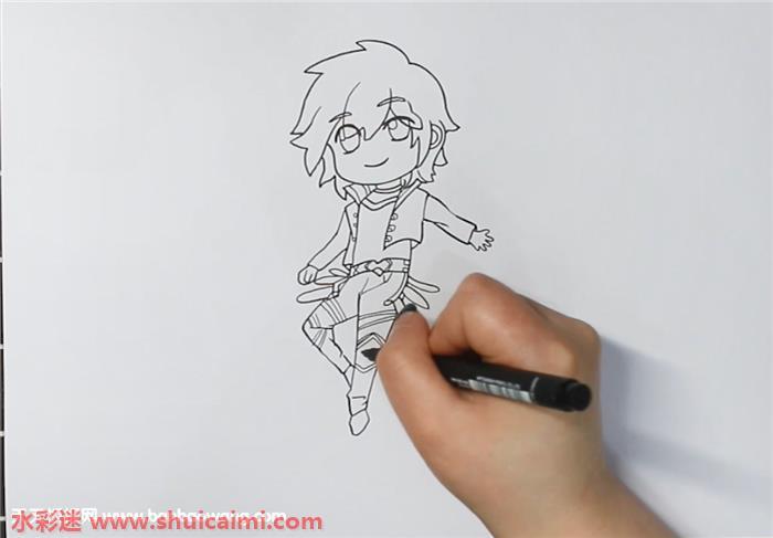 斗罗大陆唐三怎么画 斗罗大陆唐三简笔画图片