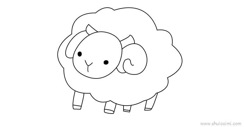 小羊教程儿童画怎么画 小羊教程简笔画步骤
