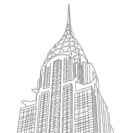 高楼大厦简笔画 高楼大厦简笔画彩色